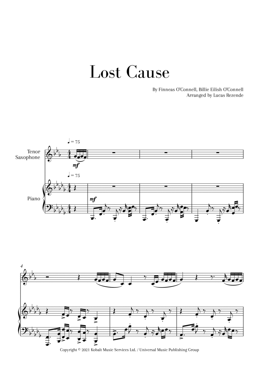 Lost Cause Small Ensemble scores gallery preview page 1
