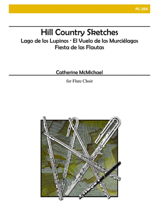 Book cover for Hill Country Sketches for Flute Choir
