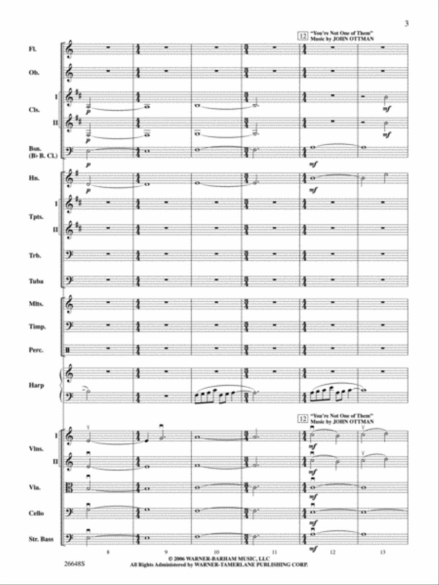 Superman Returns Full Orchestra scores gallery preview page 3