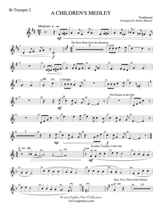 A Children's Medley: 2nd B-flat Trumpet