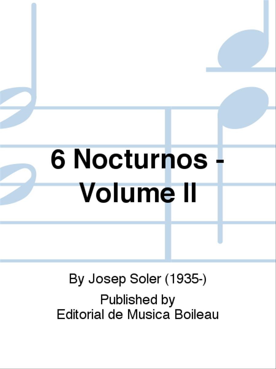6 Nocturnos - Volume II Piano Solo scores gallery preview page 1