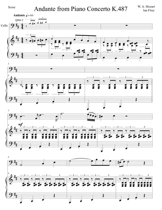 Andante from Piano Concerto K. 487