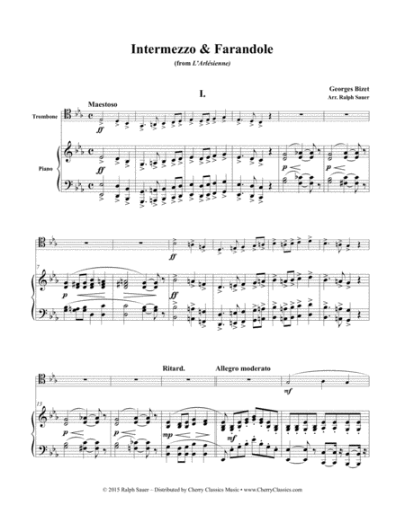 Intermezzo & Farandole for Trombone and Piano