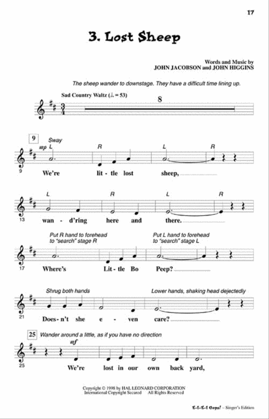E-I-E-I Oops! - Teacher's Edition Choir scores gallery preview page 5