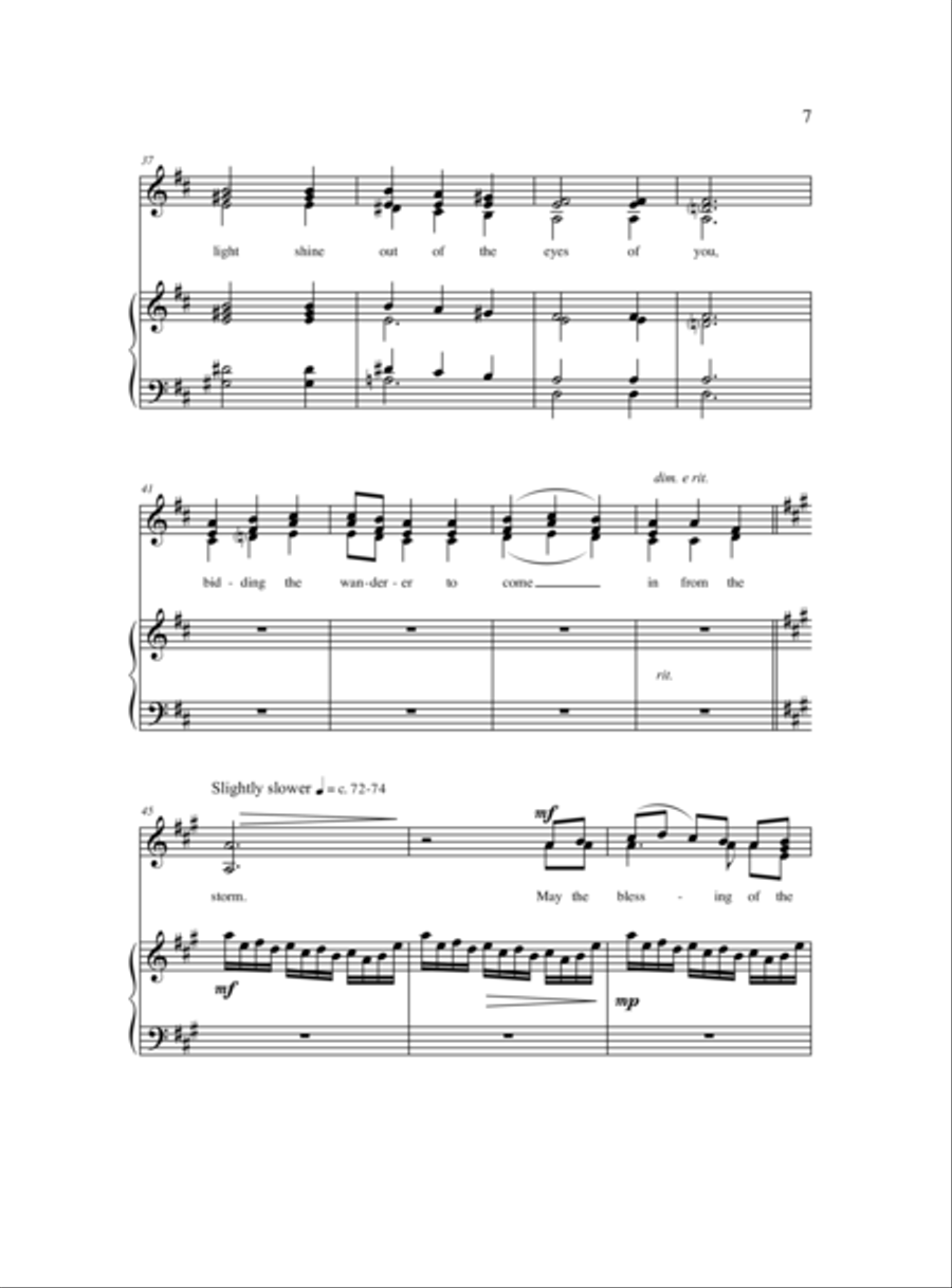 A Celtic Blessing of Light SSA scores gallery preview page 11