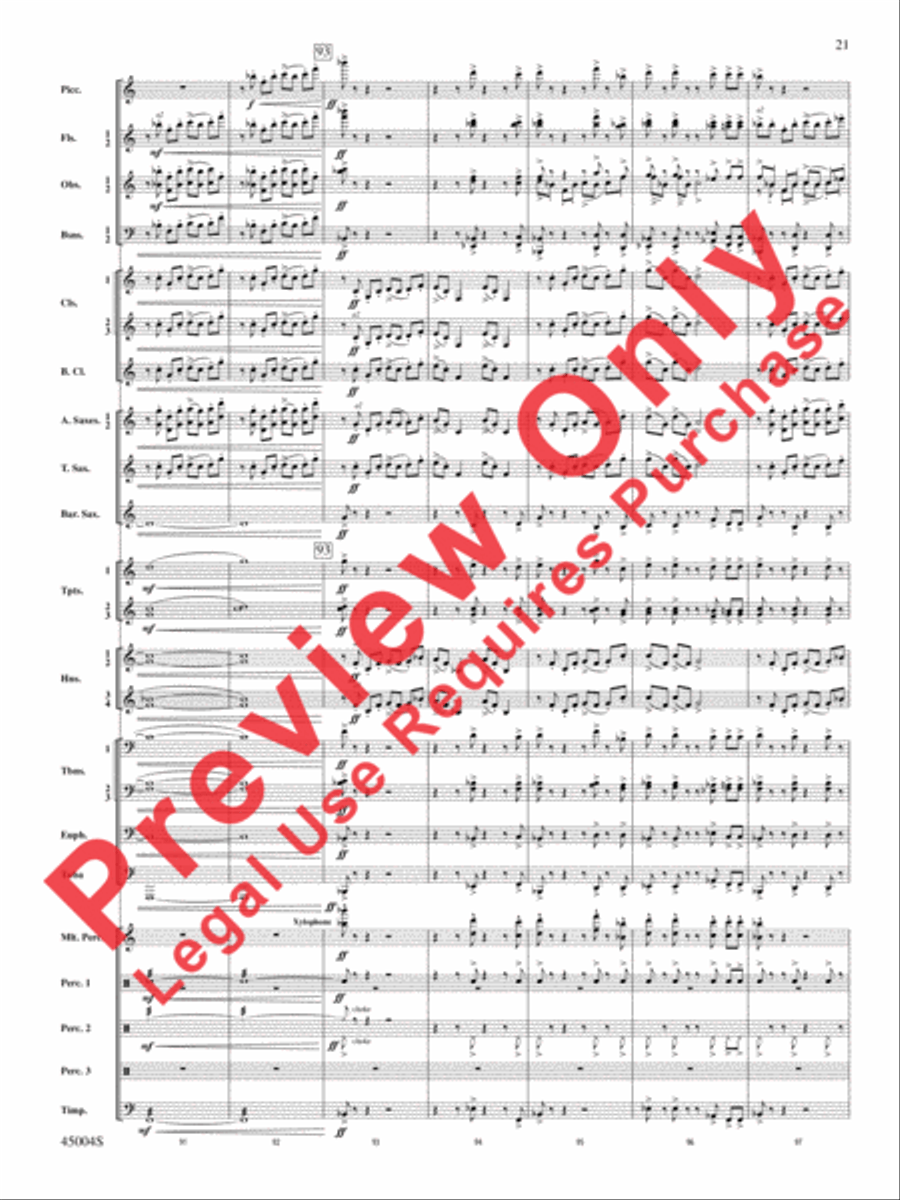 Red Rock Mountain Concert Band scores gallery preview page 56