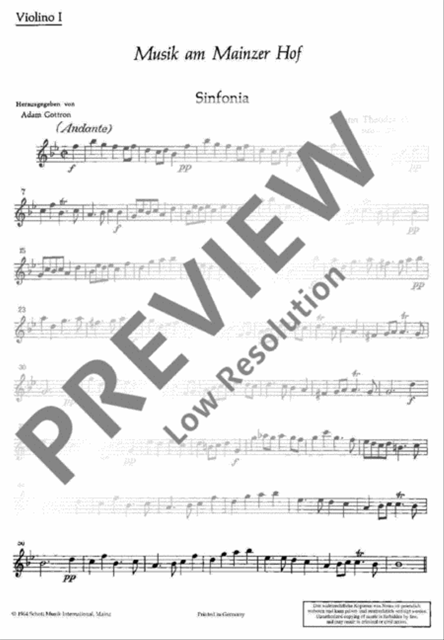 Musik am Mainzer Hof Violin scores gallery preview page 2