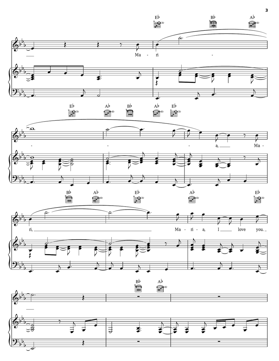 My Maria Acoustic Guitar scores gallery preview page 3