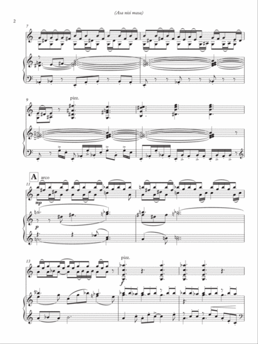 [Carlsen] Asa Nisi Masa (Duo Arrangement) Violin Solo scores gallery preview page 4