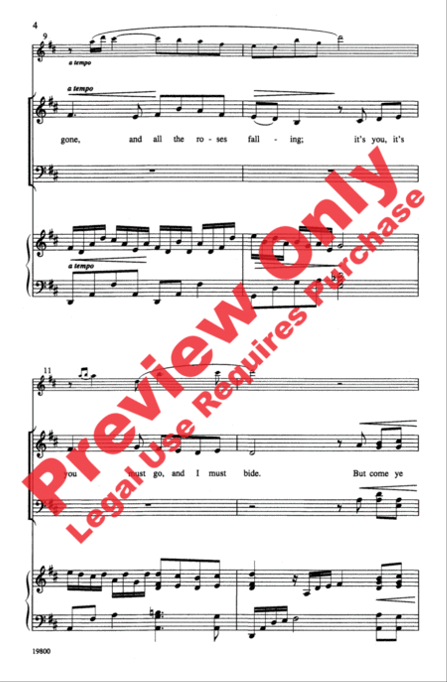 Danny Boy Danny Boy 4-Part scores gallery preview page 4