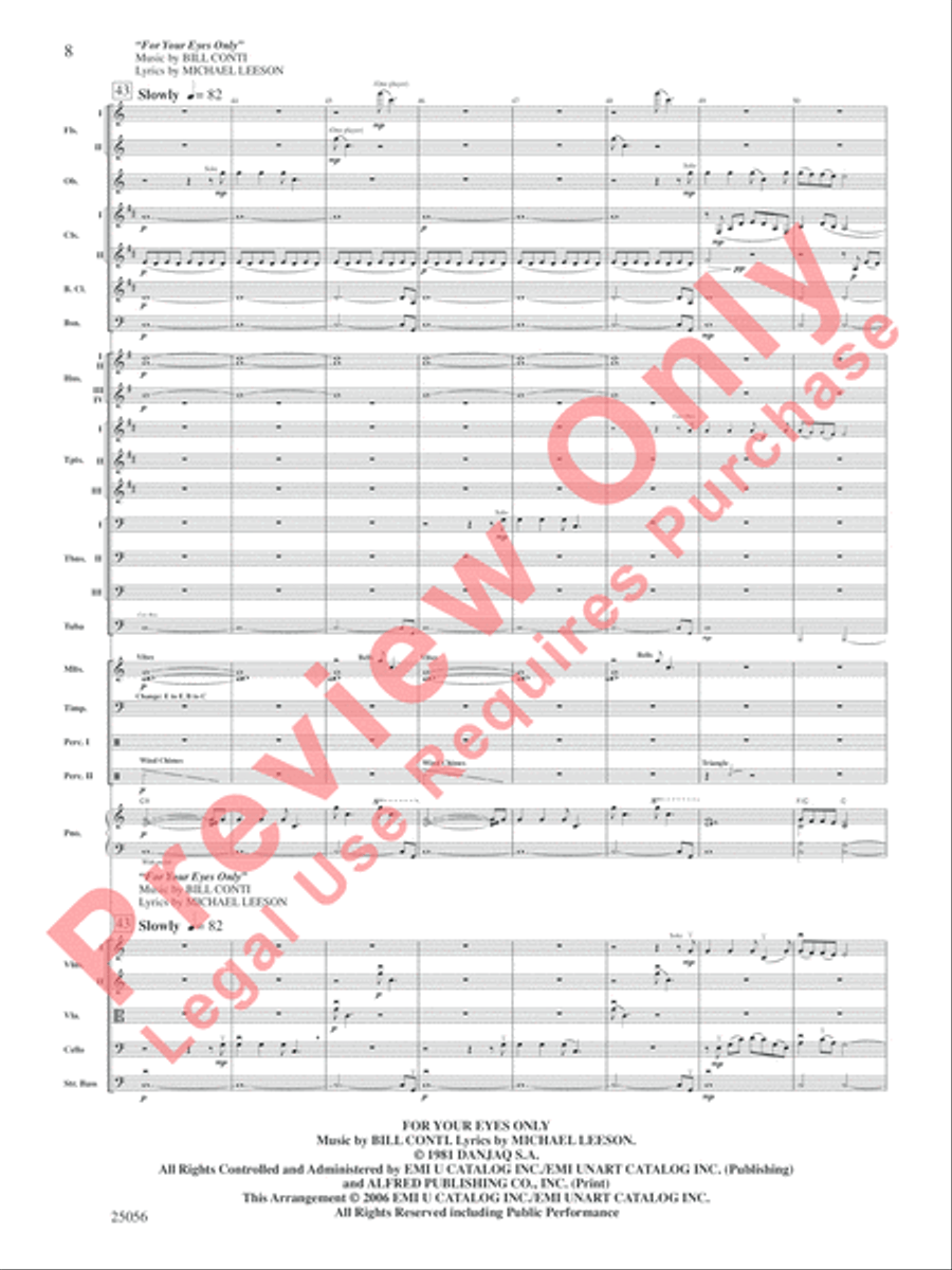 James Bond Medley James Bond Medley Full Orchestra scores gallery preview page 9