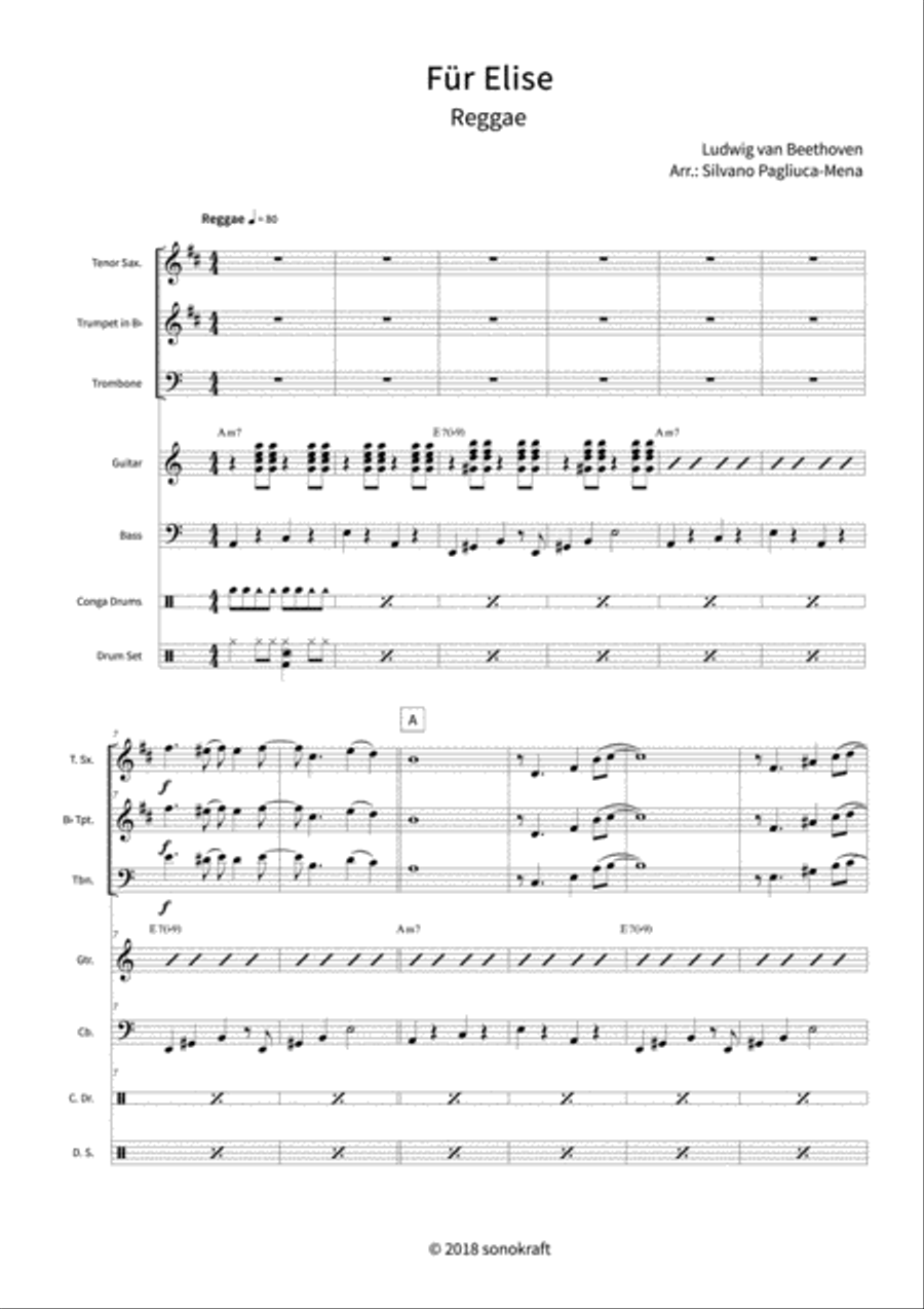 Für Elise Orchestra scores gallery preview page 3
