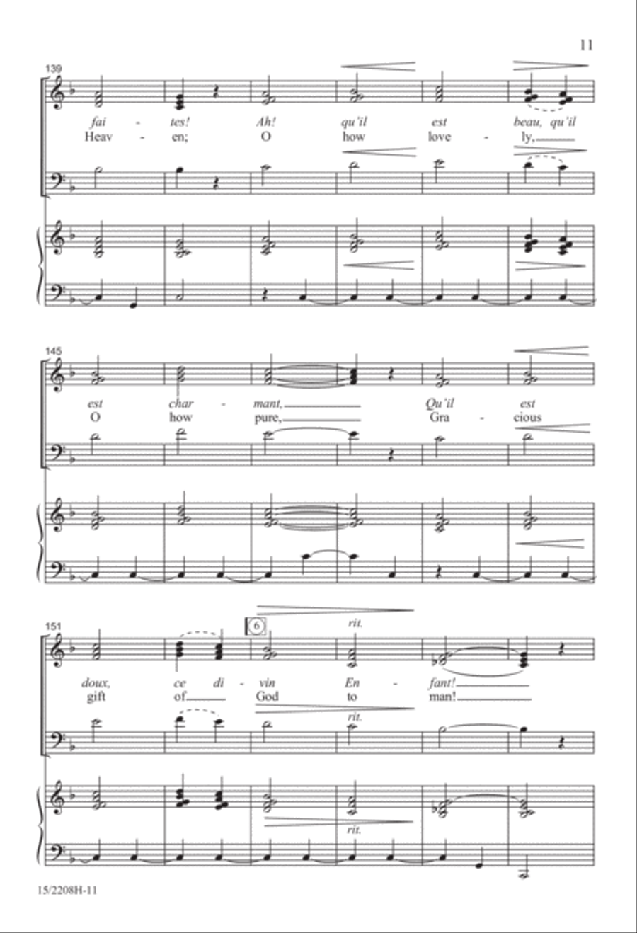 Il Est Né (He Is Born) 4-Part scores gallery preview page 11