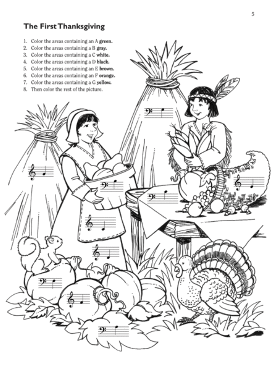 Let's Celebrate Thanksgiving! Easy Piano scores gallery preview page 2