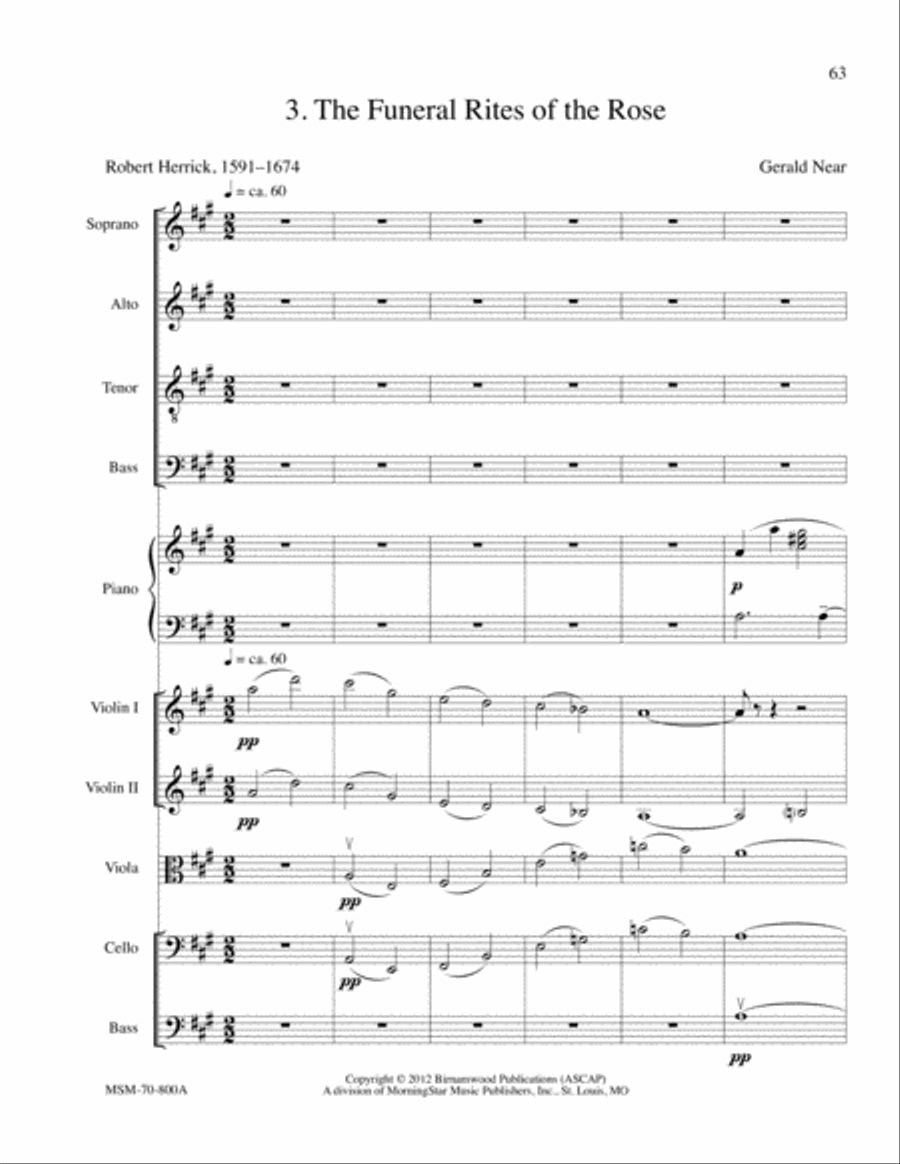 Serenade (Orchestra Score) Choir scores gallery preview page 10