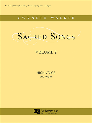 Book cover for Sacred Songs, Volume 2