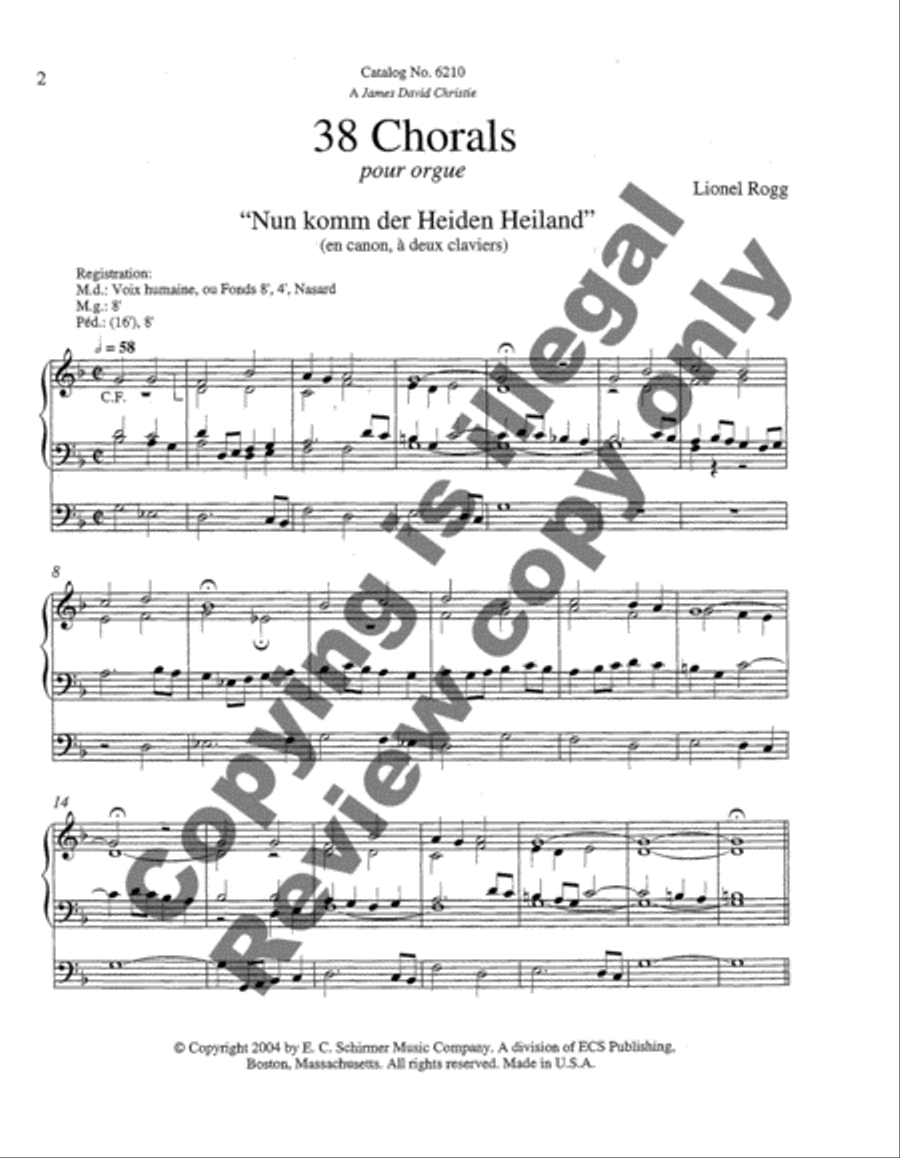 38 Chorals 38 Chorals Organ scores gallery preview page 23