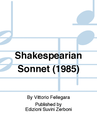Book cover for Shakespearian Sonnet (1985)