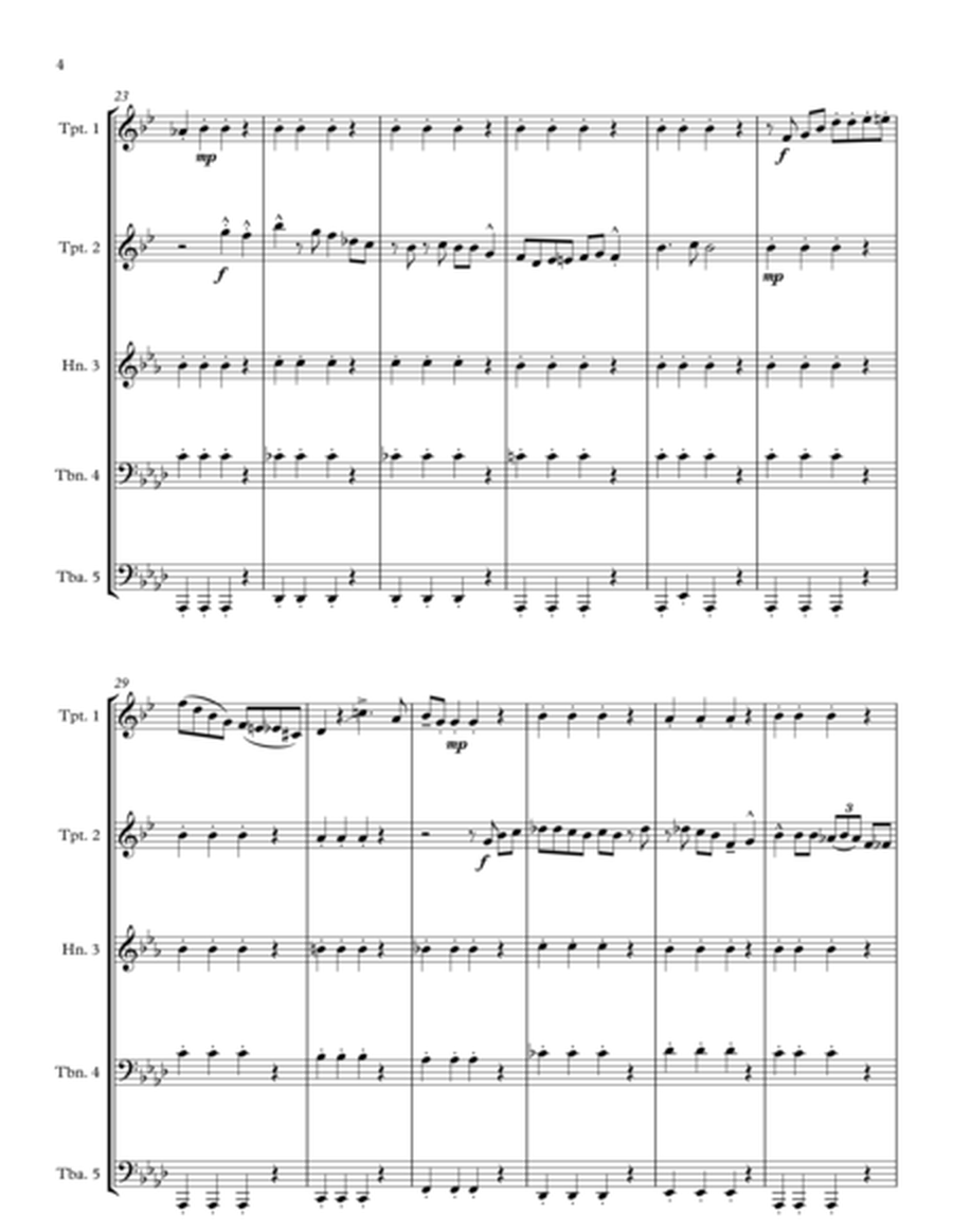Battle Hymn of the Republic for Brass Quintet (jazz for 5 brass series) image number null