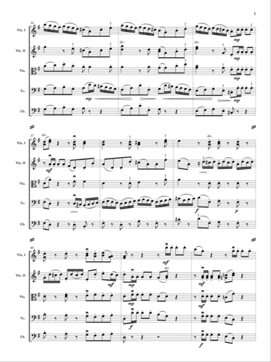 Flute Sonata No. 3 HWV 363b: Adagio and Allegro Orchestra scores gallery preview page 6
