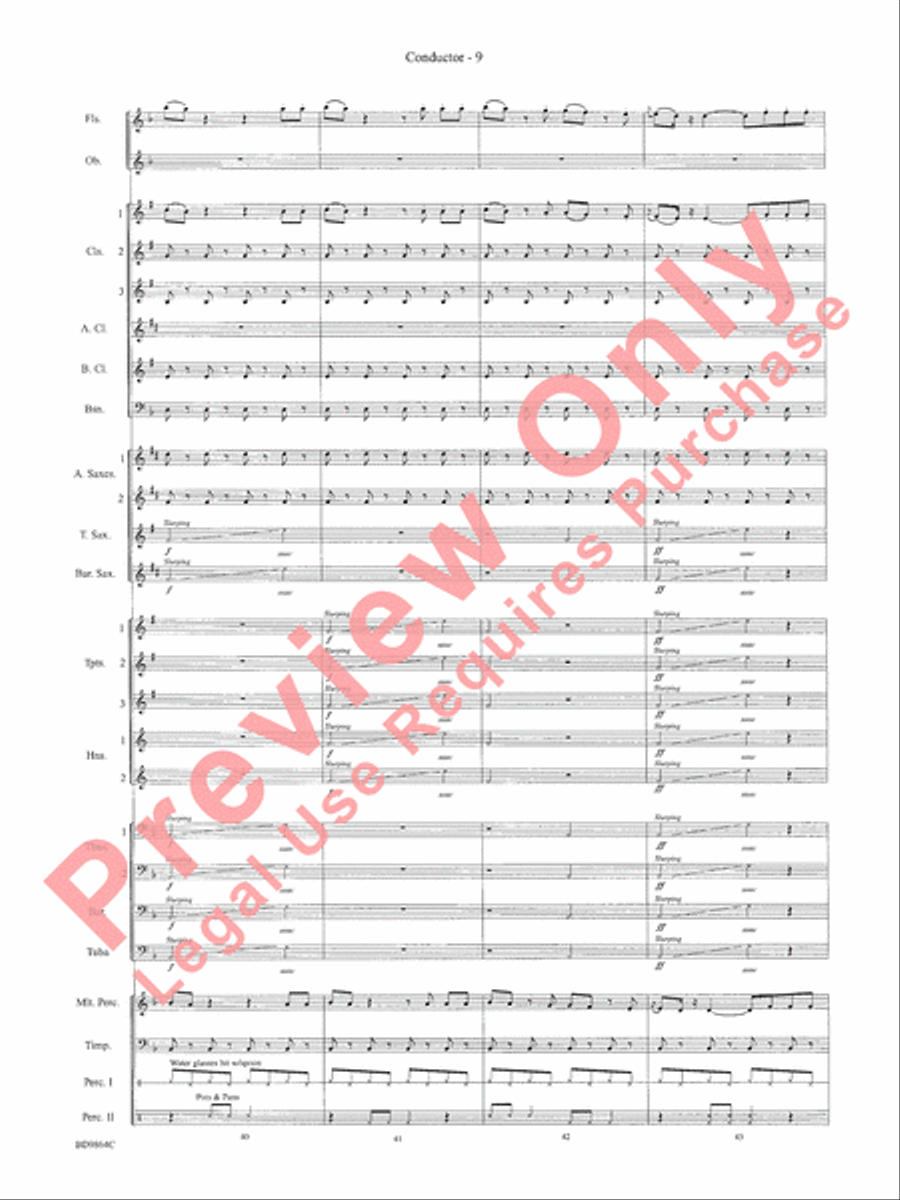 Morning Madness Morning Madness Concert Band scores gallery preview page 12