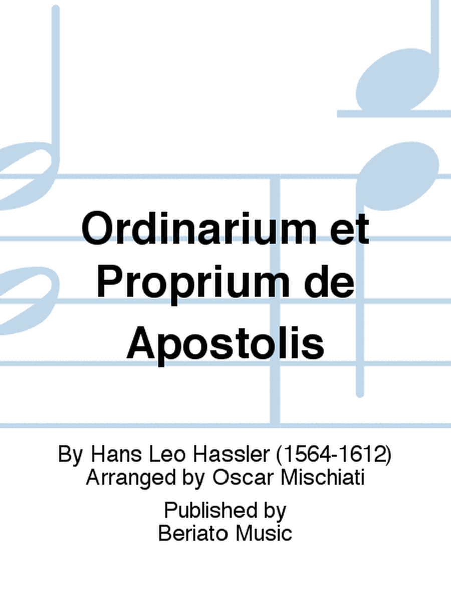 Ordinarium et Proprium de Apostolis