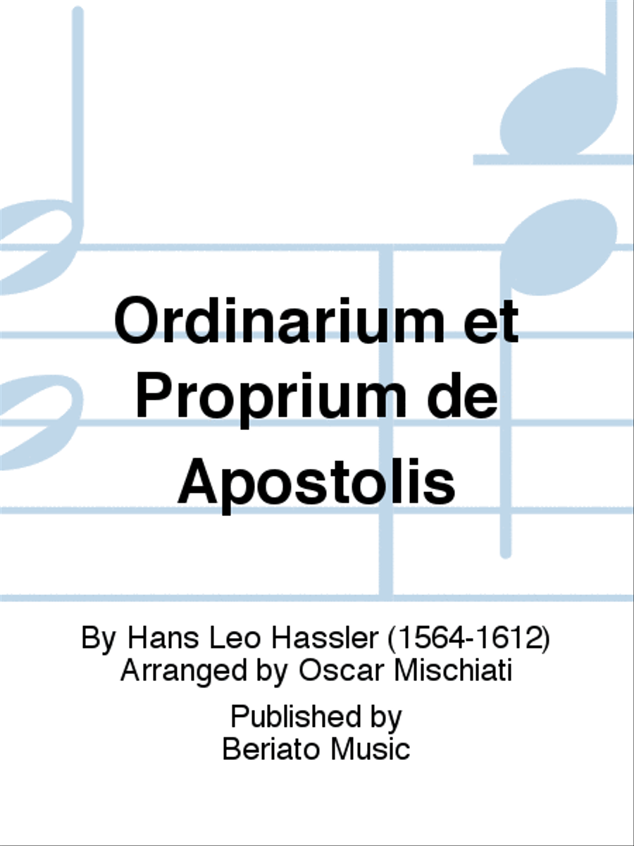 Ordinarium et Proprium de Apostolis Organ scores gallery preview page 1