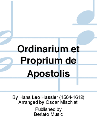 Ordinarium et Proprium de Apostolis
