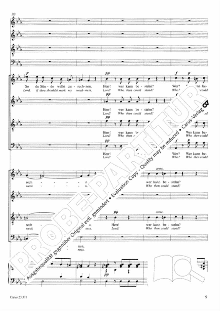 Psalm 130 4-Part scores gallery preview page 10