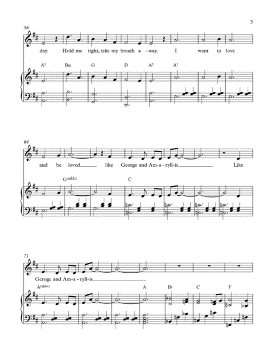 George and Amaryllis George and Amaryllis Voice scores gallery preview page 3