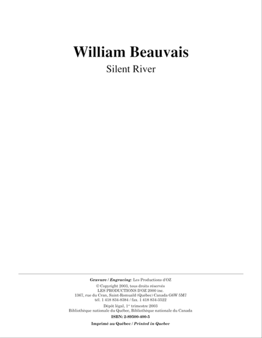Silent River Classical Guitar scores gallery preview page 1