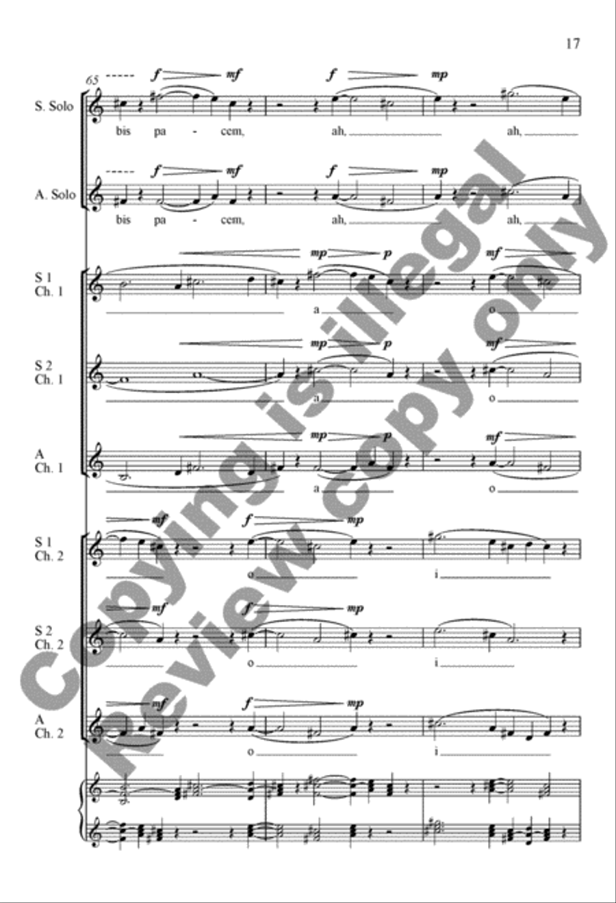 Dona nobis pacem SSA scores gallery preview page 36