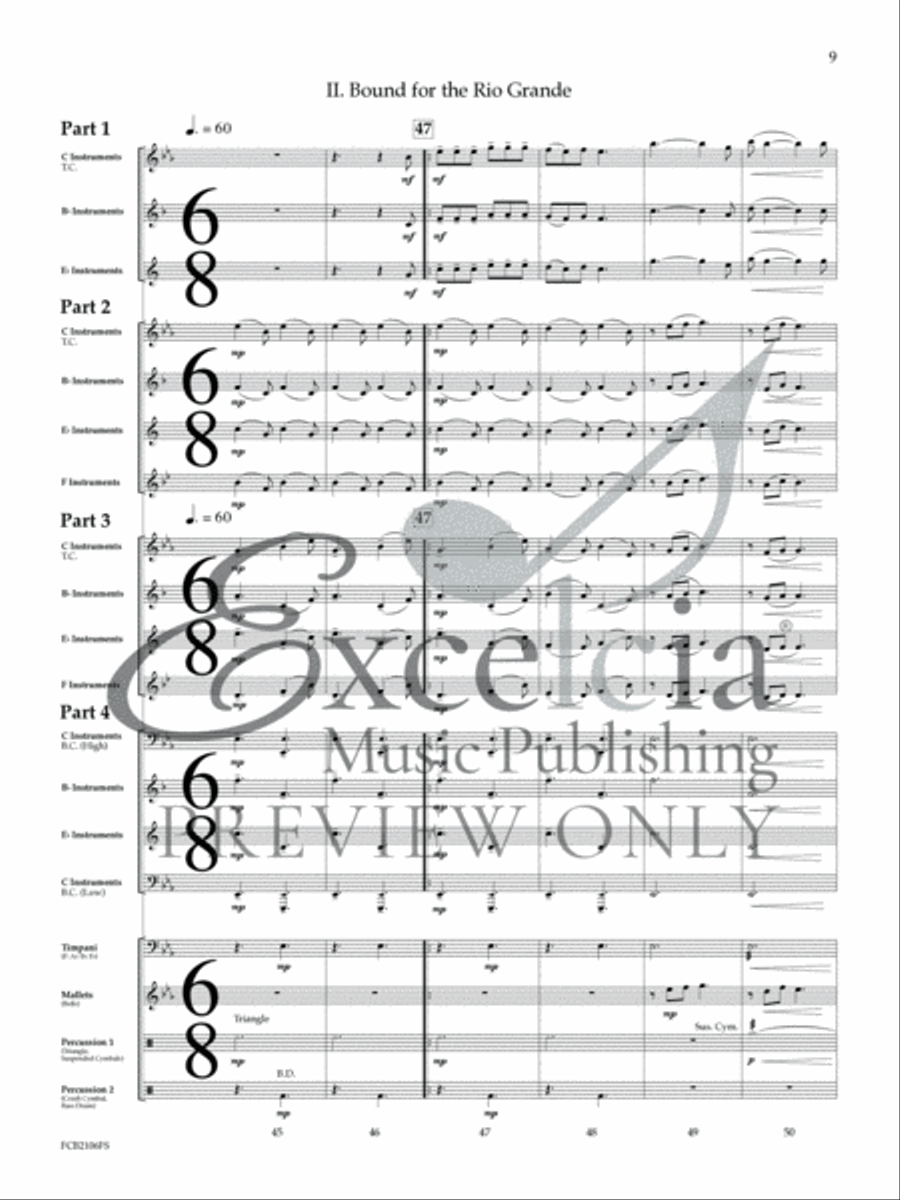 Sea Shanty Saga Concert Band scores gallery preview page 10
