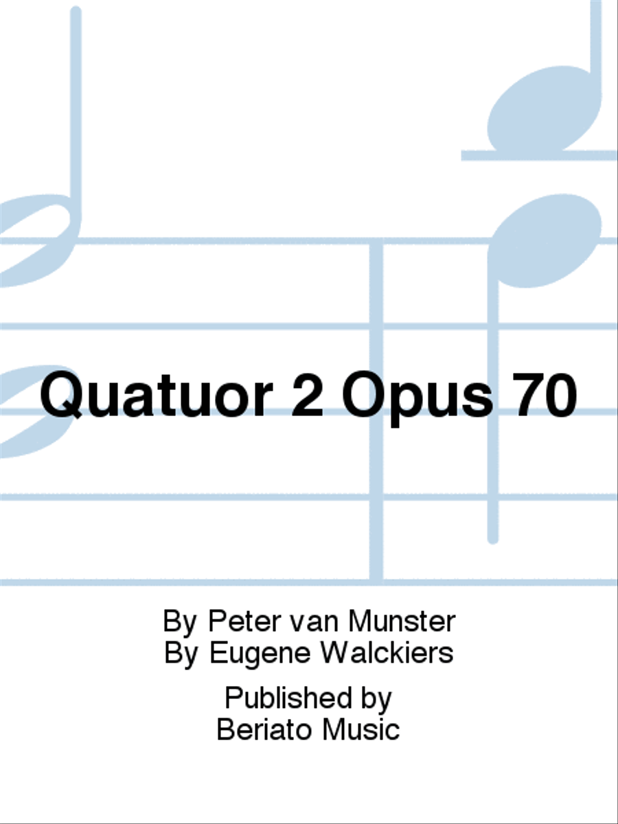 Quatuor 2 Opus 70 Quatuor 2 Opus 70 Flute Quartet scores gallery preview page 1