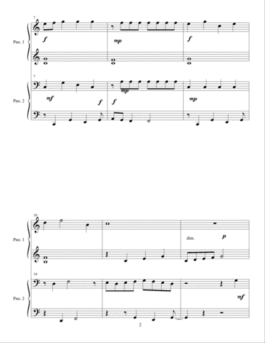 Santa Claus Is Comin' To Town Piano scores gallery preview page 2