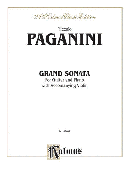 Grand Sonata for Guitar and Piano with Accompanying Violin