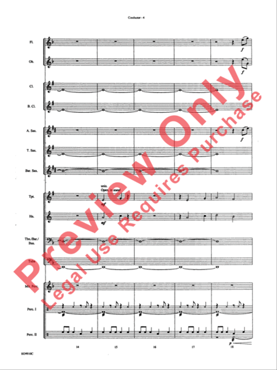 Voodoo Dance Concert Band scores gallery preview page 7