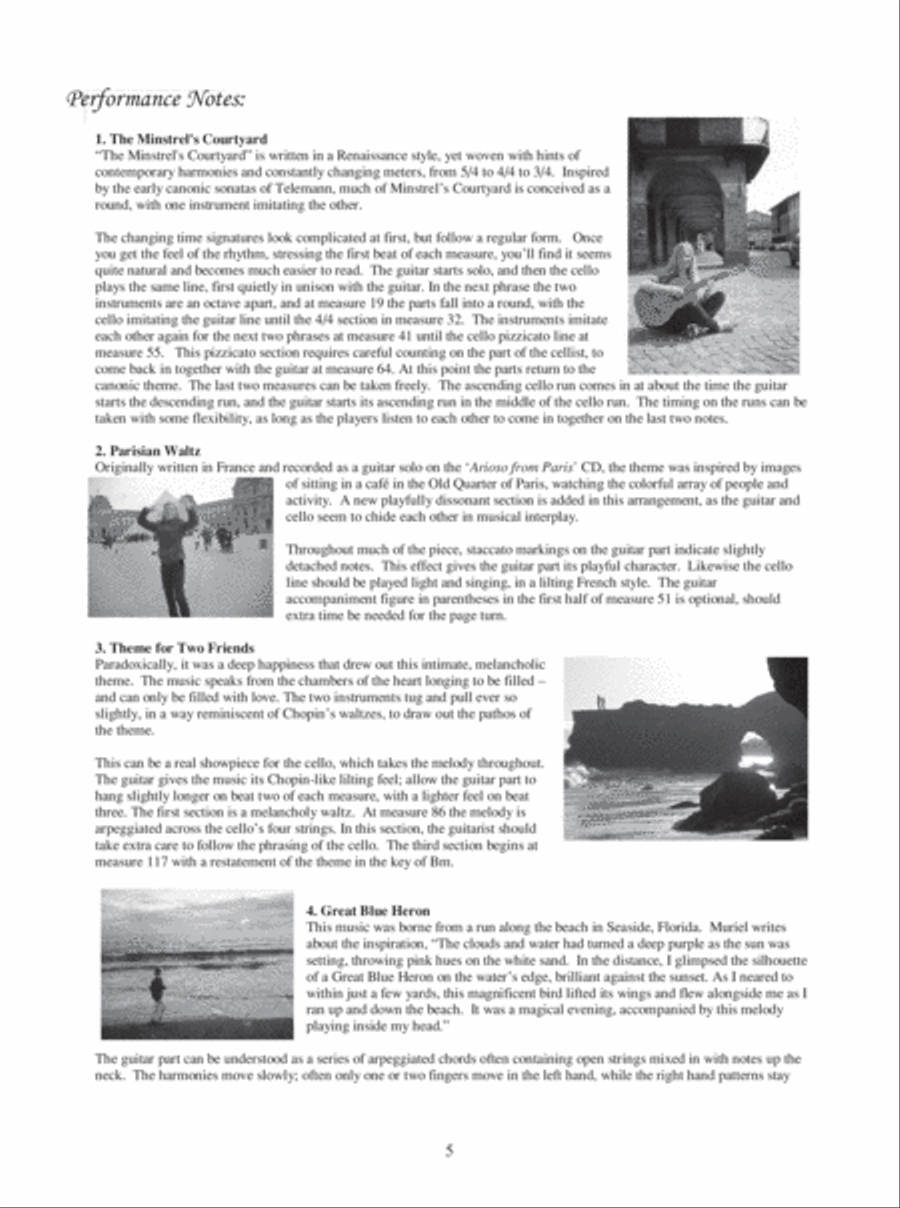 New Classics for Guitar and Cello/Guitar and Viola Cello scores gallery preview page 11