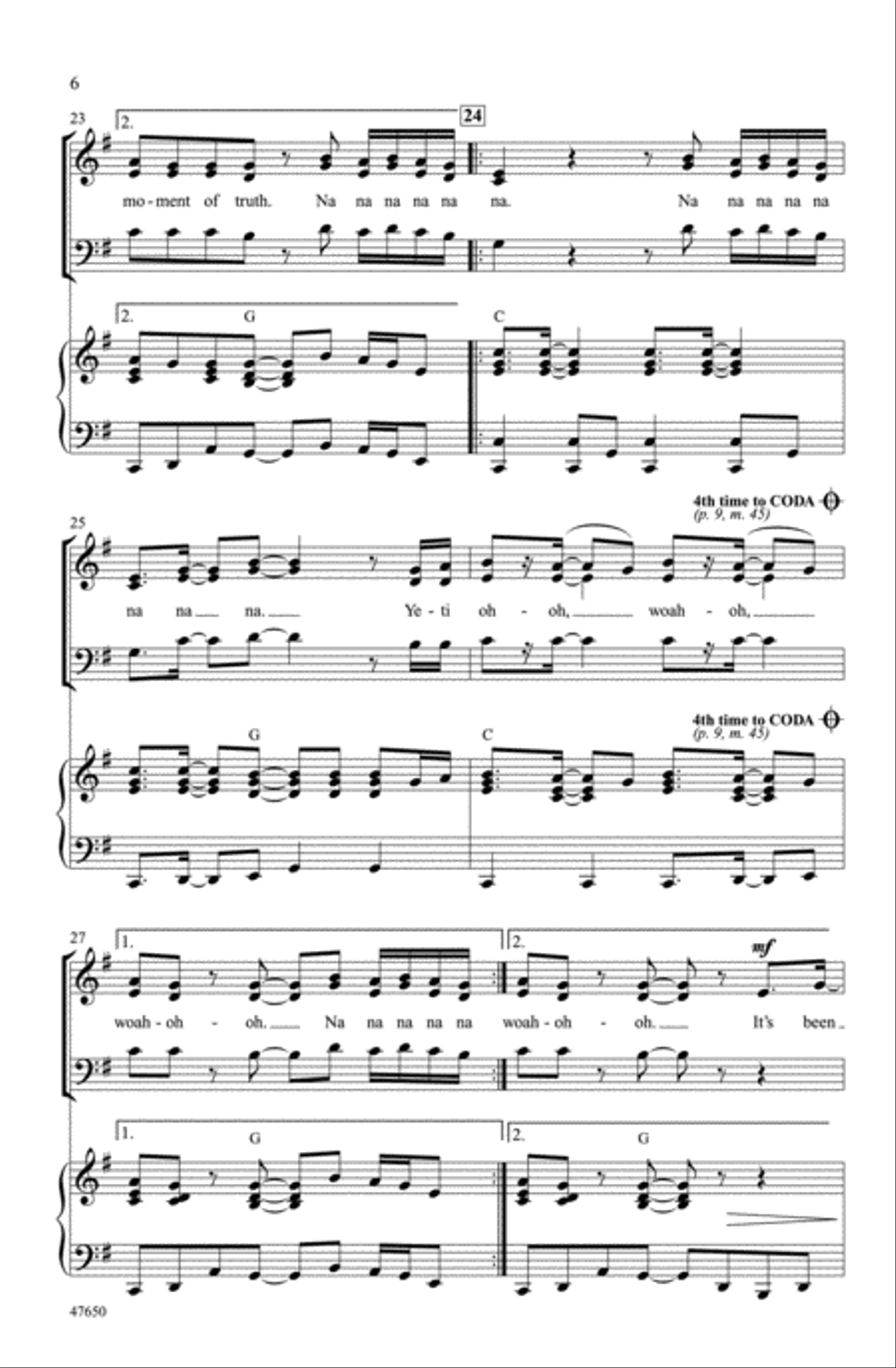 Moment of Truth Choir scores gallery preview page 5