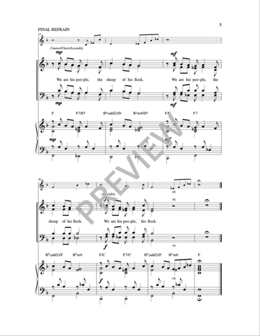 We Are His People We Are His People 4-Part scores gallery preview page 3