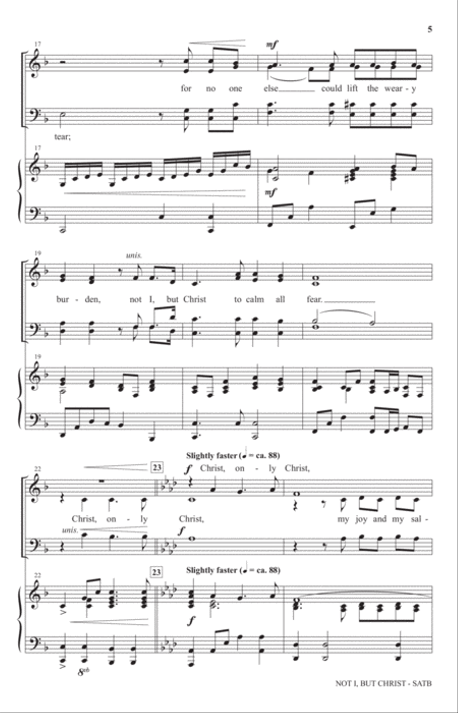 Not I, But Christ Not I, But Christ 4-Part scores gallery preview page 3