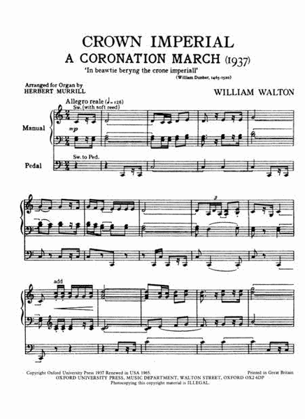 Crown Imperial - Coronation March (1937)