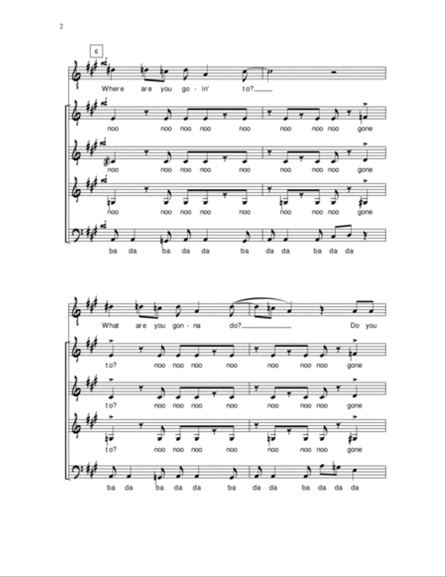 Living in the U.S.A. A Cappella scores gallery preview page 2