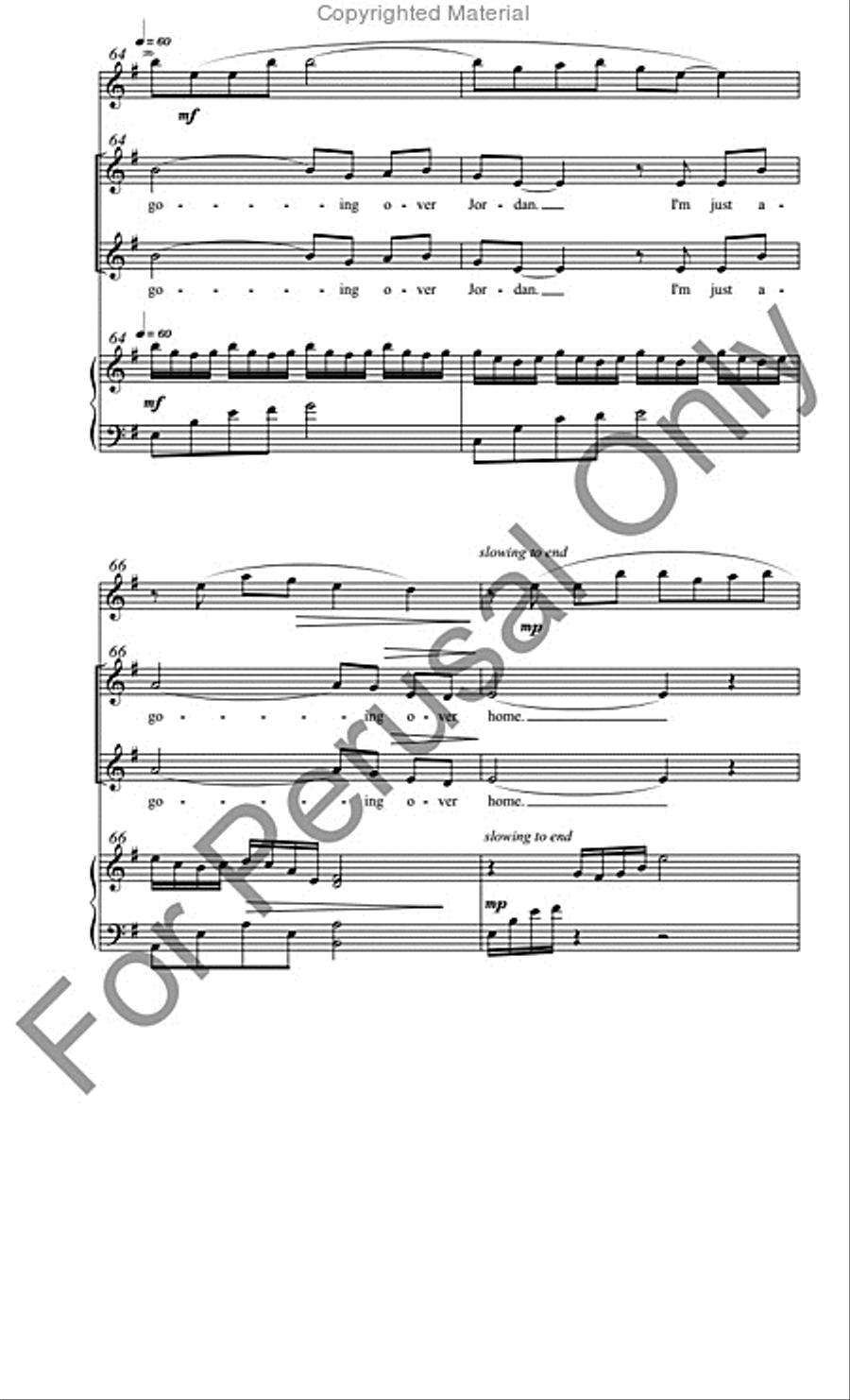 Poor Wayfaring Stranger SSA scores gallery preview page 12