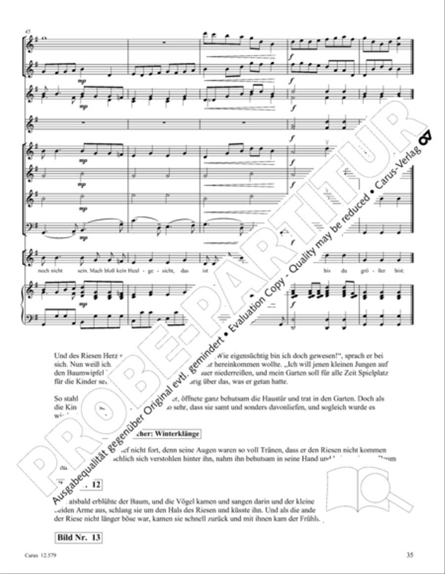 Der Garten des Riesen Der Garten des Riesen Children's Choir scores gallery preview page 40