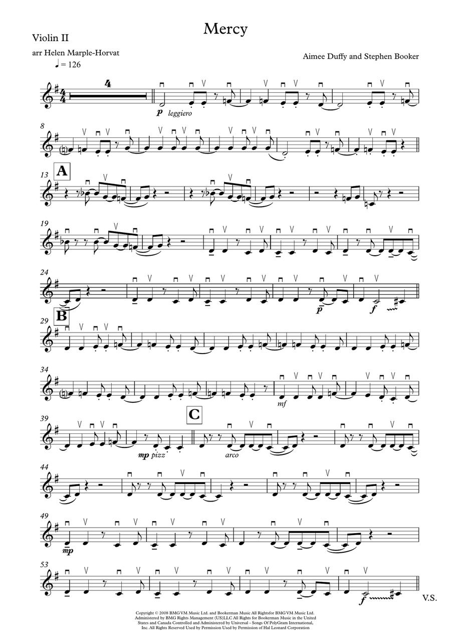 Mercy String Quartet scores gallery preview page 3