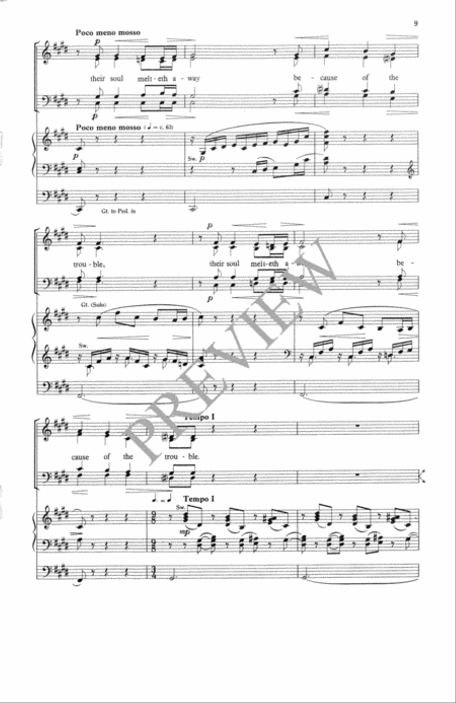 They that Go Down to the Sea in Ships 4-Part scores gallery preview page 10
