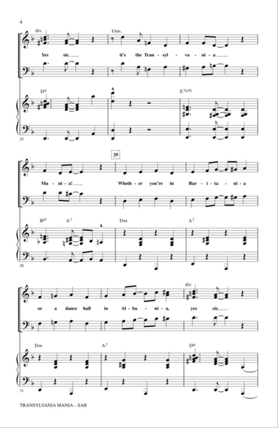 Transylvania Mania Transylvania Mania 3-Part scores gallery preview page 3
