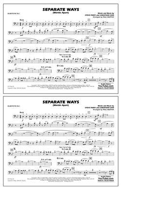 Book cover for Separate Ways (Worlds Apart) (arr. Paul Murtha) - Baritone B.C.