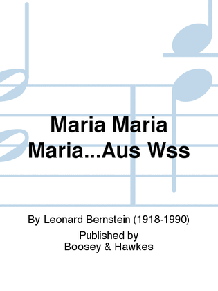 Book cover for Maria Maria Maria...Aus Wss